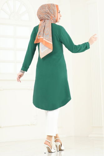 moda selvim Tunic 2034BM387 Emerald - Thumbnail