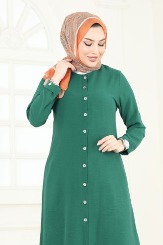 moda selvim Tunic 2034BM387 Emerald - Thumbnail