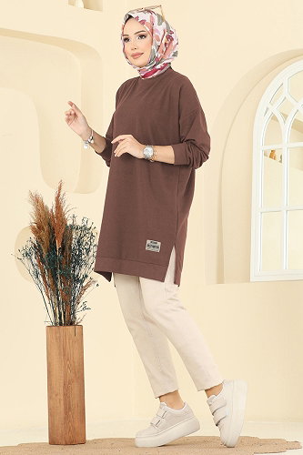 moda selvim Tunic 20455ETT926 Powder Vision - Thumbnail