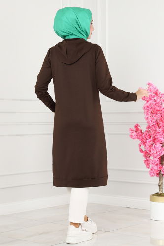 moda selvim TUNIC 204DVL817 Bitter Brown - Thumbnail