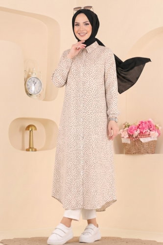 N.Z.R.K. - Tunic 205NZRK1200 Brown&Ekru