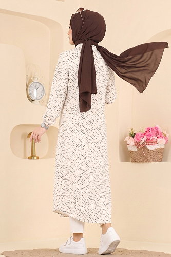 moda selvim بلوز سكري واسود 205NZRK1200 - Thumbnail