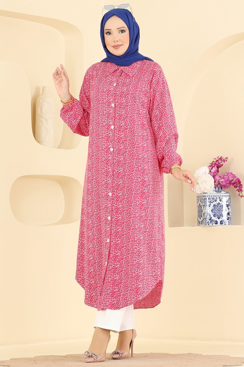 Tunic 206NZRK1200 Dark Pink - Moda Selvim
