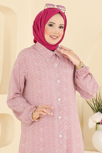 moda selvim Tunic 206NZRK1200 Rose Dried - Thumbnail