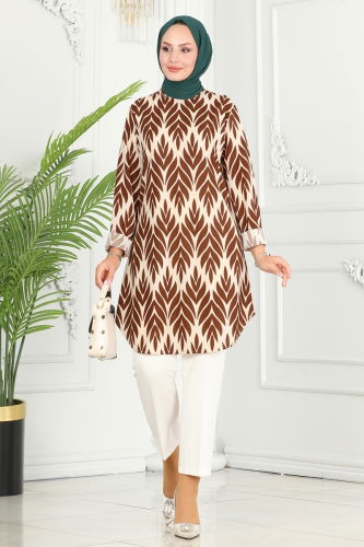 P.R.M. - Tunic 2093PM271 Brown & Vision