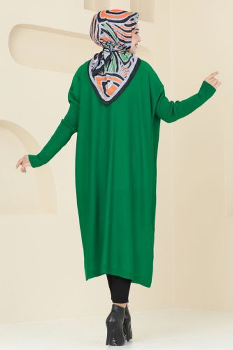 moda selvim Tunic 2096UZ662 Benetton Green - Thumbnail