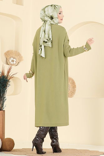 moda selvim بلوز أخضر 2096UZ662 - Thumbnail