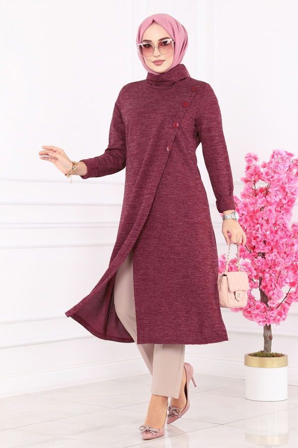 Modaselvim BIG SEASON DISCOUNT Tunic 211DVL817 Claret Red