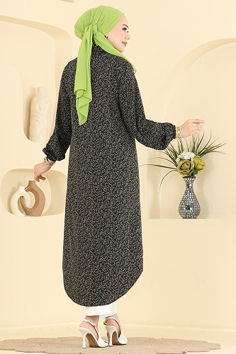 moda selvim Tunic 214NZRK1200 Black - Thumbnail