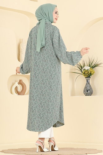 moda selvim Tunic 214NZRK1200 Mint - Thumbnail