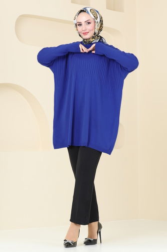 moda selvim Tunic 2172UZ662 Saxe - Thumbnail