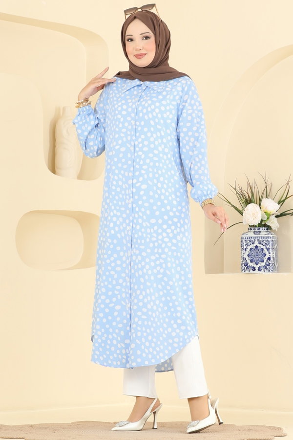 Modaselvim Tunic Tunic 219NZRK1200 Baby Blue