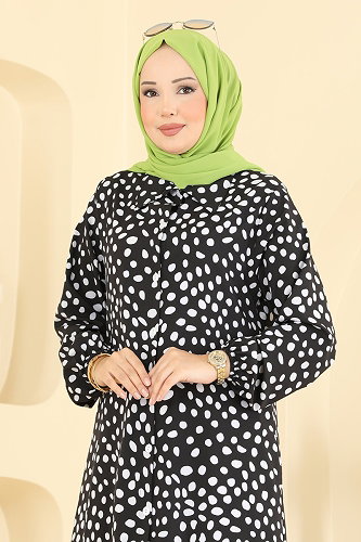 moda selvim بلوز أسود 219NZRK1200 - Thumbnail