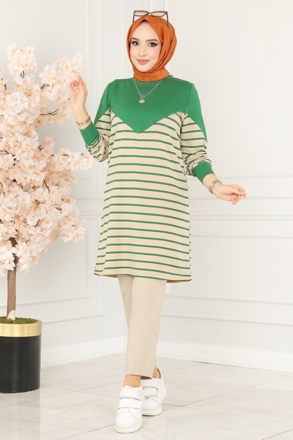 Modaselvim BIG SEASON DISCOUNT TUNIC 220DVL817 Benetton Green