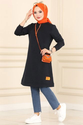 A.S.Y. - Tunic 2222ASY563 Navy blue&orange