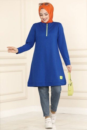 moda selvim Tunic 2222ASY563 Saxon Blue - Thumbnail