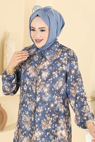 moda selvim Tunic 223NZRK1200 Gray - Thumbnail