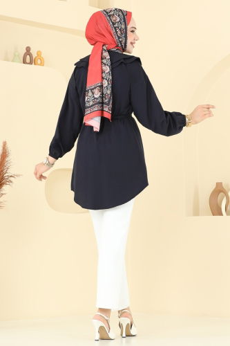 moda selvim Tunic 228ASN888 Black - Thumbnail