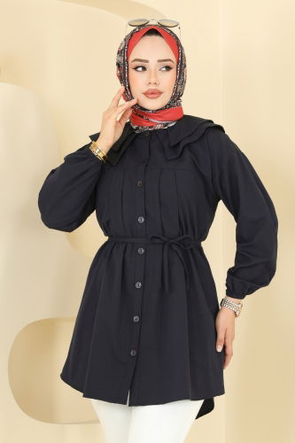 moda selvim Tunic 228ASN888 Black - Thumbnail
