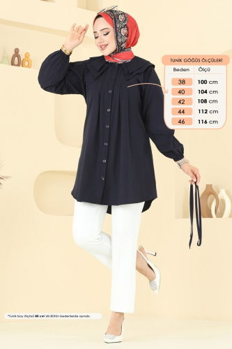 moda selvim Tunic 228ASN888 Black - Thumbnail