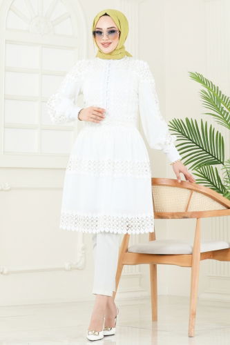 moda selvim بلوز سكري 23176JNF844 - Thumbnail