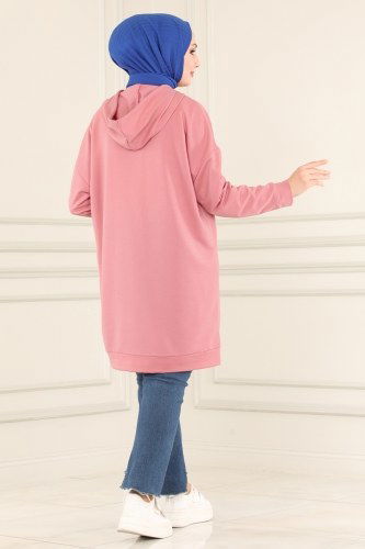 moda selvim Tunic 2371ZFN796 Dried Rose - Thumbnail