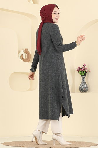 moda selvim Tunic 24009UKB139 Anthracite - Thumbnail