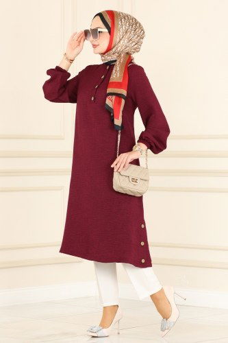 S.L. - Tunic 2460SL432 Claret Red