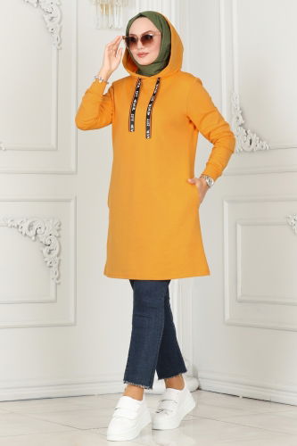 moda selvim Tunic 2496SL432 Mustard - Thumbnail