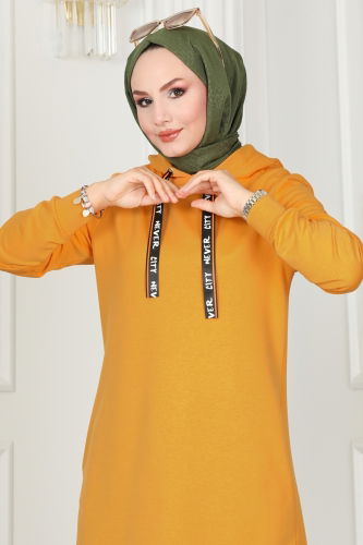 moda selvim Tunic 2496SL432 Mustard - Thumbnail