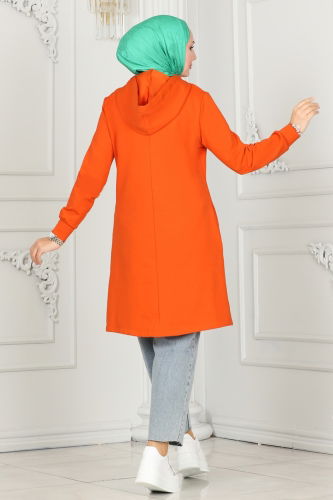 moda selvim Tunic 2496SL432 Orange - Thumbnail