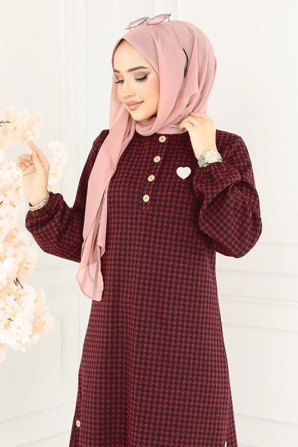 Tunic 2502SL432 Burgundy - 3