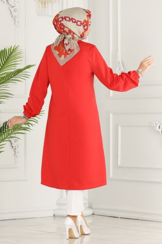 moda selvim Tunic 2508SL432 Vermilion - Thumbnail