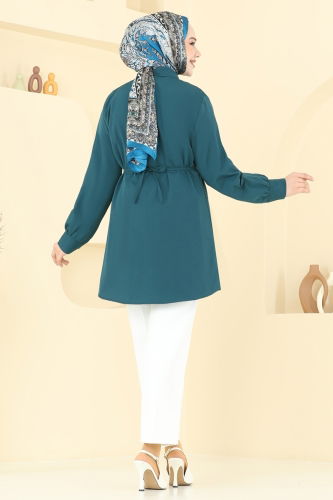 moda selvim Tunic 256ASN888 Petroleum - Thumbnail