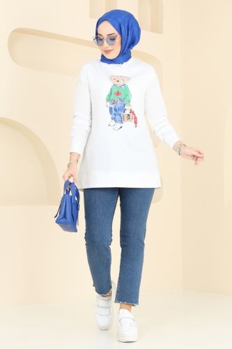 moda selvim بلوز سكري 2609SL432 - Thumbnail