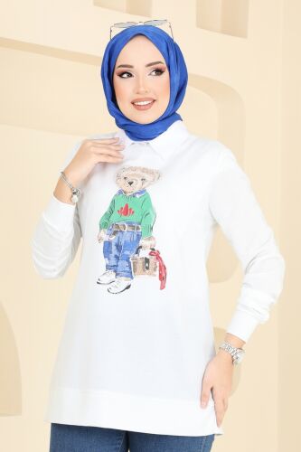 moda selvim بلوز سكري 2609SL432 - Thumbnail