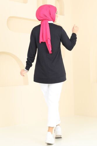 moda selvim بلوز كحلي 2609SL432 - Thumbnail