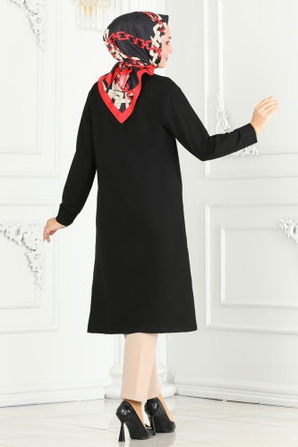 moda selvim Tunic 2673AYD574 Black - Thumbnail