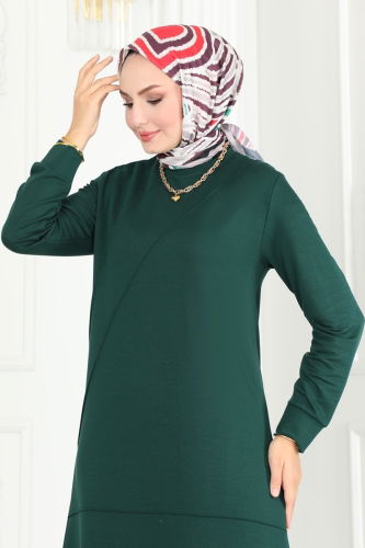 moda selvim TUNIC 2673AYD574 Emerald - Thumbnail