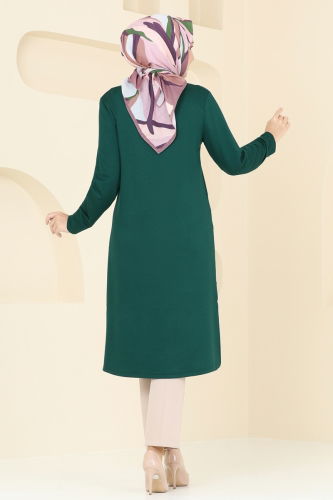 moda selvim Tunic 2673AYD574 Light Emerald - Thumbnail