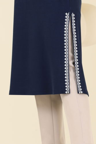 moda selvim Tunic 2678AYD574 Navy Blue - Thumbnail