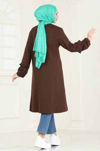 moda selvim Tunic 2680AYD574 Brown - Thumbnail