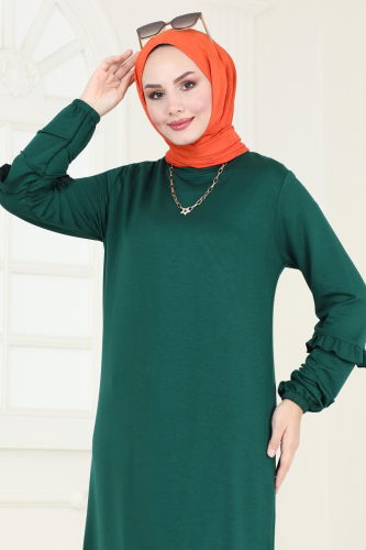 moda selvim Tunic 2680AYD574 Emerald - Thumbnail