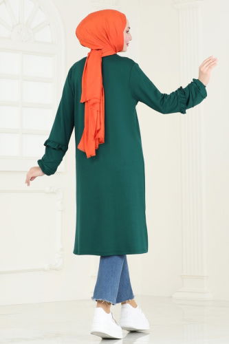 moda selvim Tunic 2680AYD574 Emerald - Thumbnail