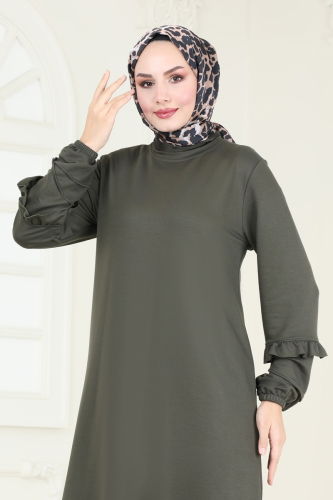 moda selvim Tunic 2680AYD574 Khaki - Thumbnail