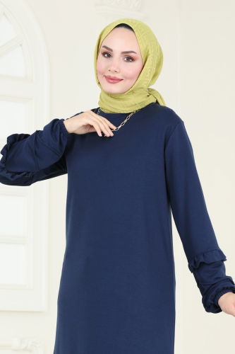 moda selvim Tunic 2680AYD574 Navy Blue - Thumbnail