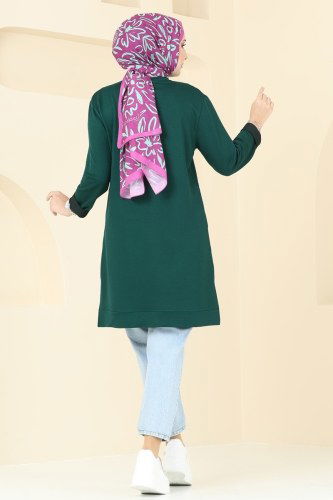 moda selvim Tunic 2682AYD574 Emerald - Thumbnail