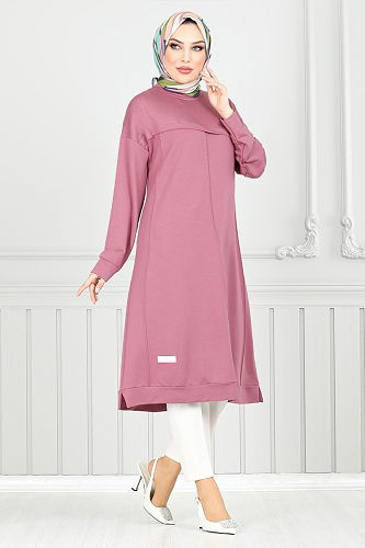 moda selvim Tunic 2684AYD969-M Rose Dried - Thumbnail