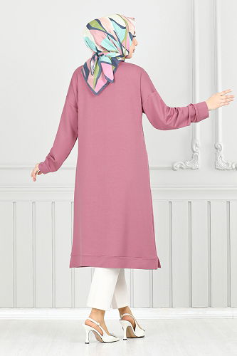 moda selvim Tunic 2684AYD969-M Rose Dried - Thumbnail