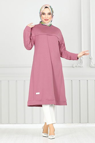 moda selvim بلوز وردي 2684AYD969-M - Thumbnail